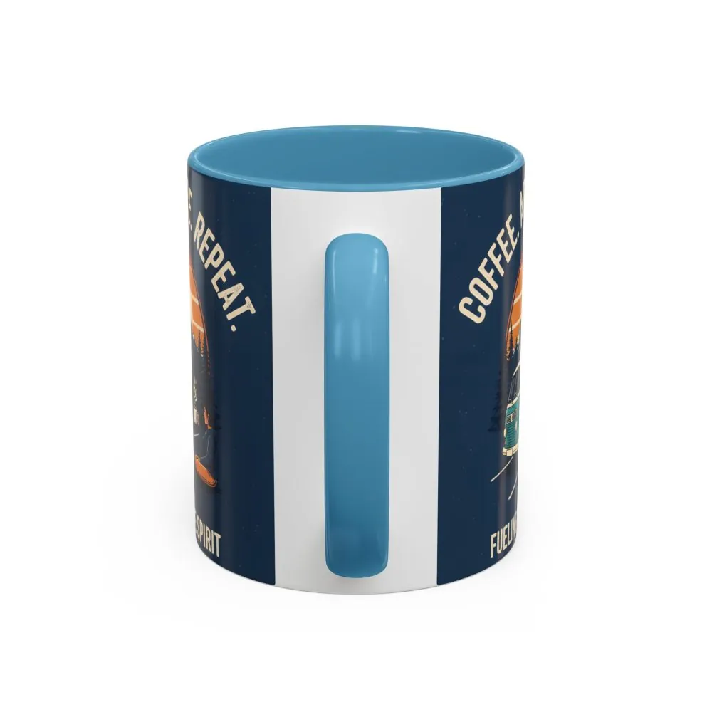 1119733874431432498_2048.jpeg Accent Coffee Mug (11, 15oz) - "Coffee. Adventure. Repeat."