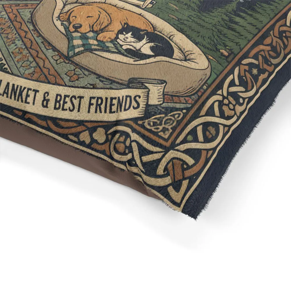 11218721568033495646_2048.jpeg Pet Bed — "Life Is Ruff" Vintage Van Dog & Cat Travel Pillow