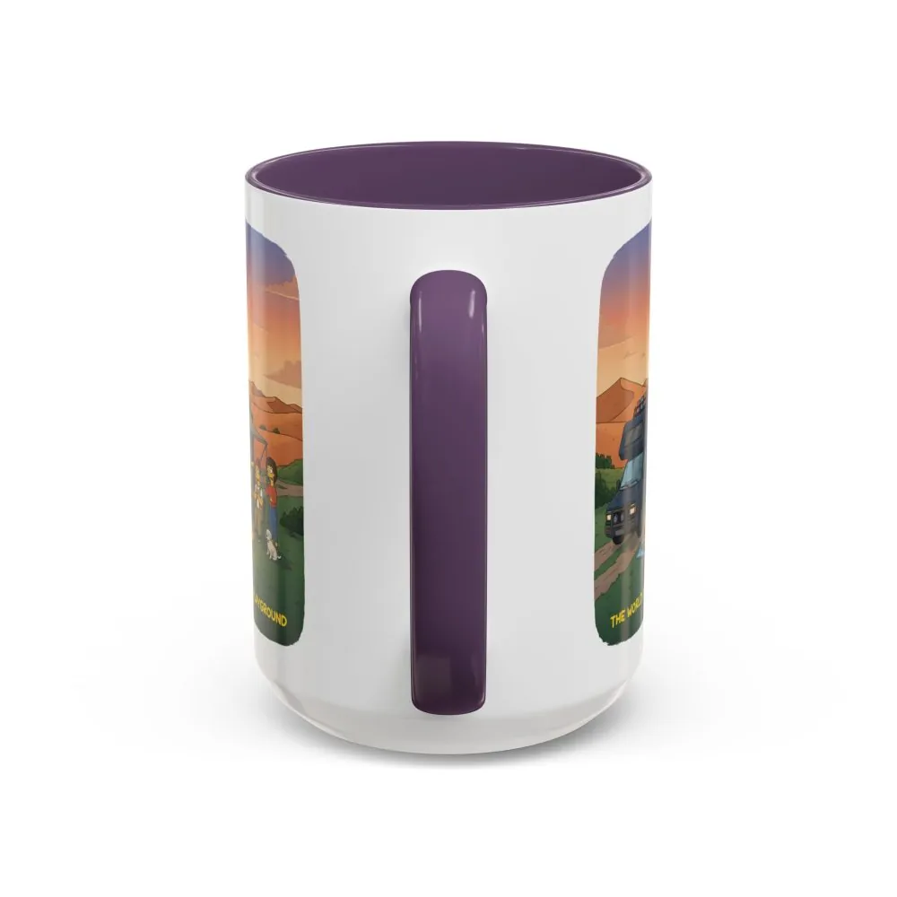11224587677099522947_2048.jpeg Accent Coffee Mug (11, 15oz) — "The World Is Your playground" Design Sitcom-Line