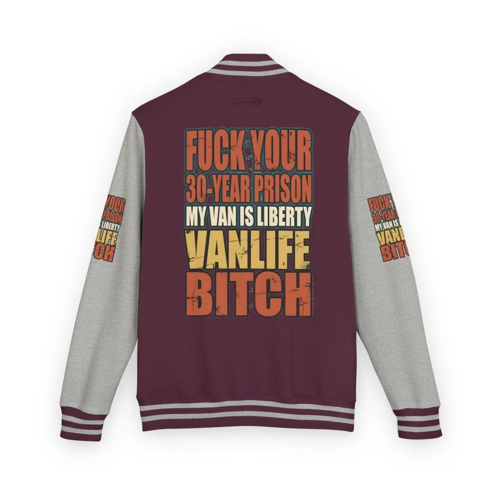 11225723569689775233_2048.jpeg Unisex Heavyweight Letterman Jacket — "Fuck Your 30 Year" Design F**K-Line