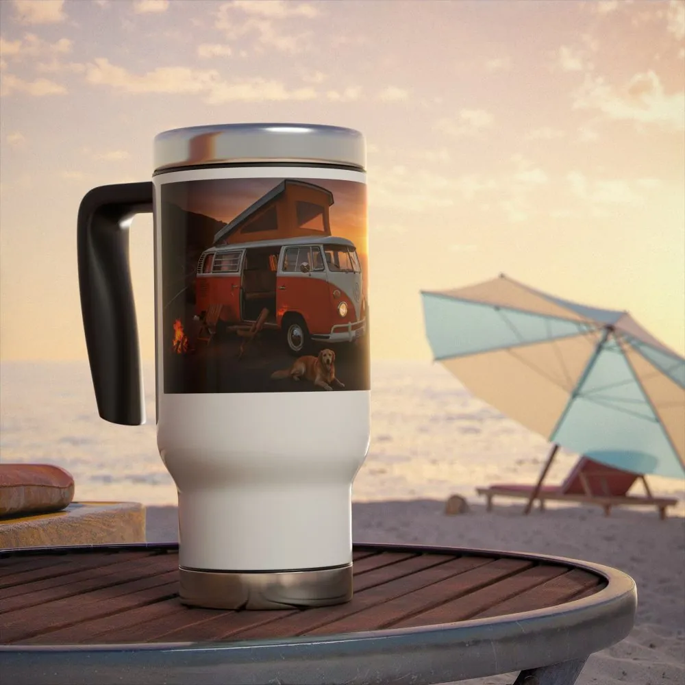 11238525674384210903_2048.jpeg Stainless Steel Travel Mug with Handle, 14oz - "Wander where the wifi is weak"