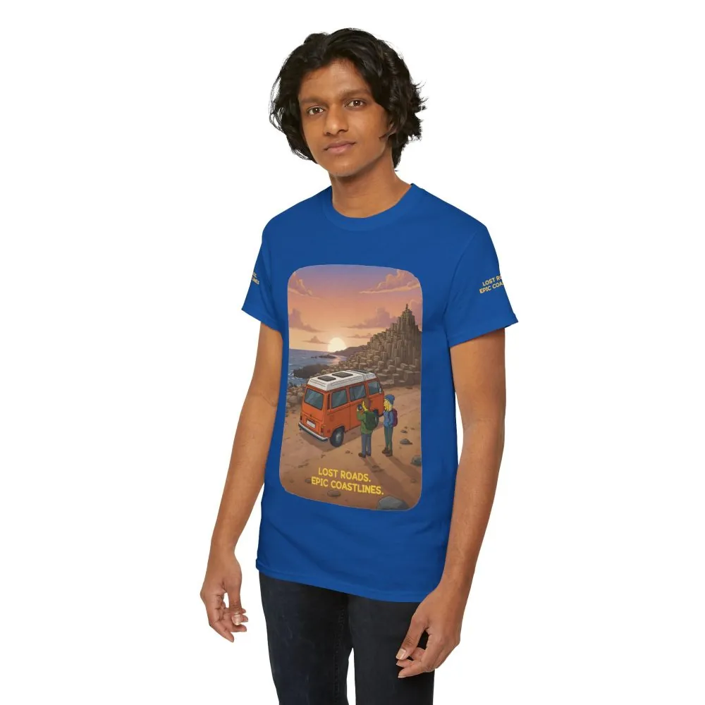 11240926644314019347_2048.jpeg Unisex Heavy Cotton Tee — "Lost Roads Epic Coastlines" Design Sitcom-Line