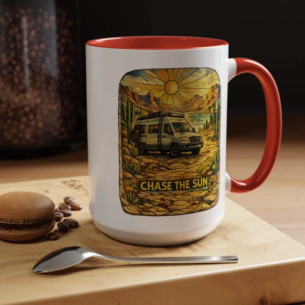11264611551065293711_2048.jpeg Accent Coffee Mug (11, 15oz) — "Chase The Sun" Design Cubic-Line