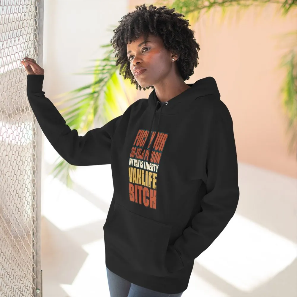 Three-Panel Fleece Hoodie - "Fuck Your 30 Year" Design F**K-Line