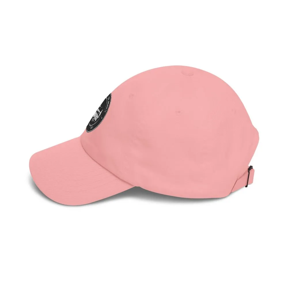 Dad Cap - "ROAD WHERE MADE FOR JOURNEYS-NOT DESTINATIONS" Vintage National Park Stamp Hat