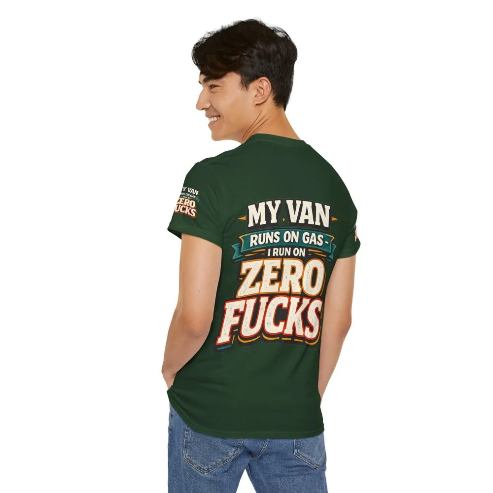 Unisex Heavy Cotton Tee — "My Van Runs On Gas" Design F**K-Line