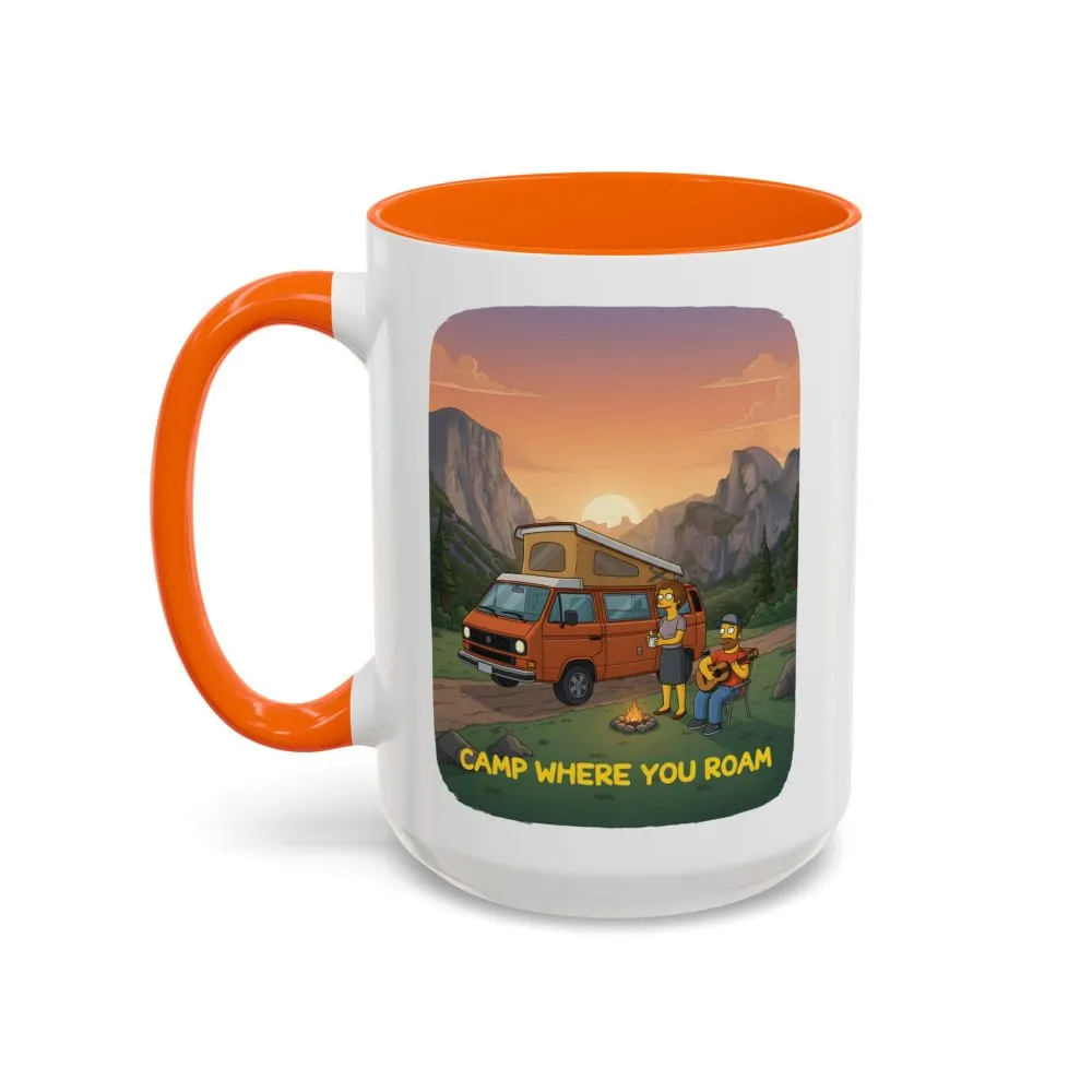 11309555751698087810_2048.jpeg Accent Coffee Mug (11, 15oz) — "Camp Where You Roam" Design Sitcom-Line