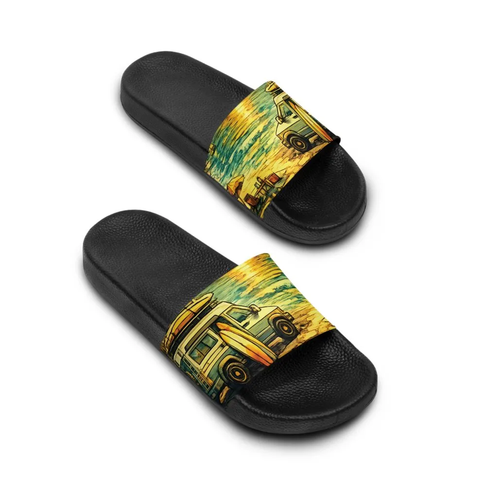 11311832092520905456_2048.jpeg Women's Slide Sandals - Camper Van Slides (Cubic-Line)