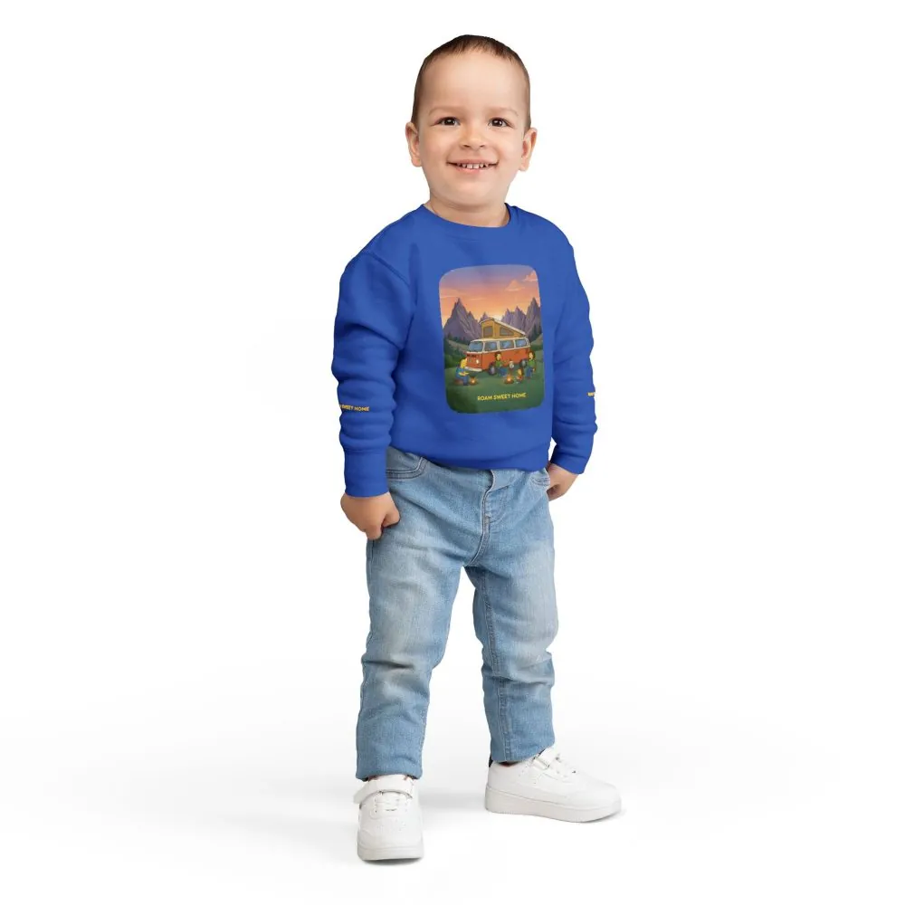 11323199764512376158_2048.jpeg Toddler Sweatshirt - "Roam Sweet Home" (Design Sitcom-Line)