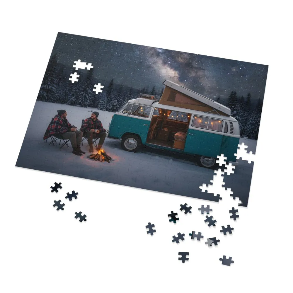 Jigsaw Puzzle with Tin — Van Life Night Sky