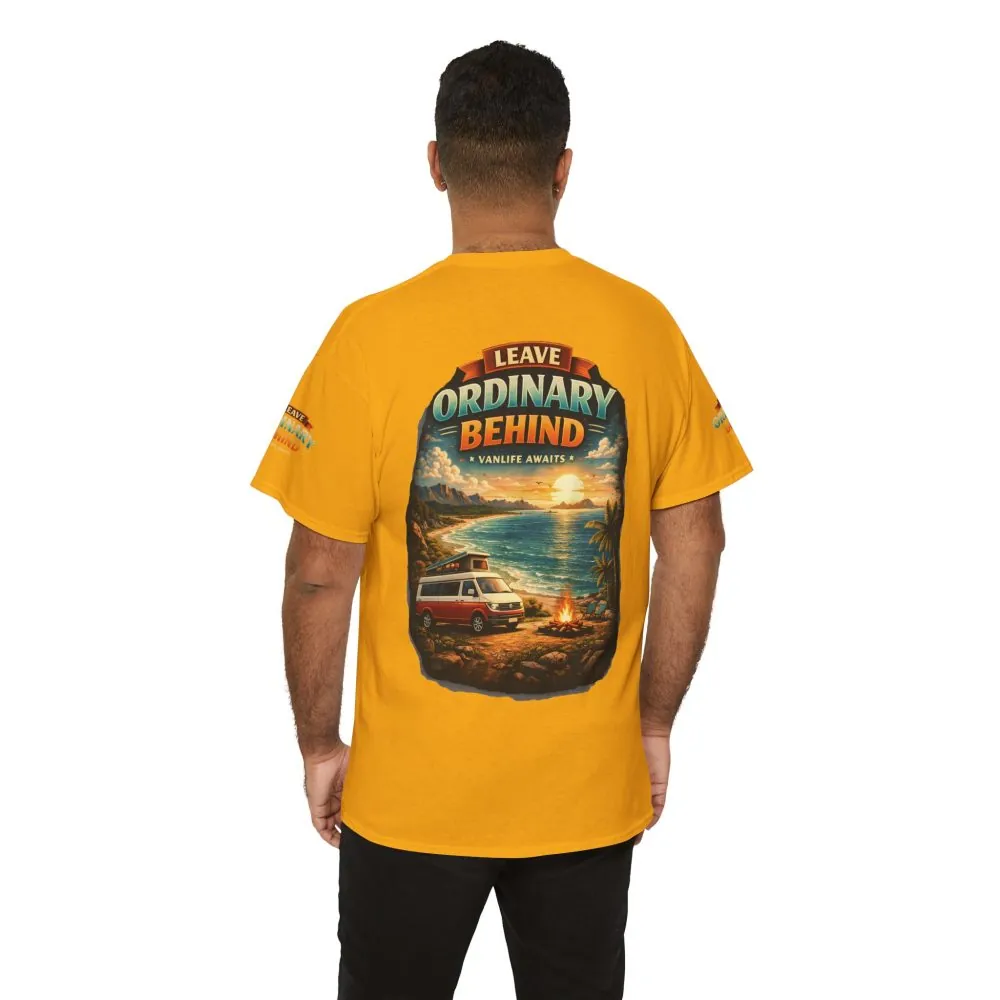 11343530672273218687_2048.jpeg Unisex Heavy Cotton Tee — "Leave Ordinary Behind" Design Scenic-Line