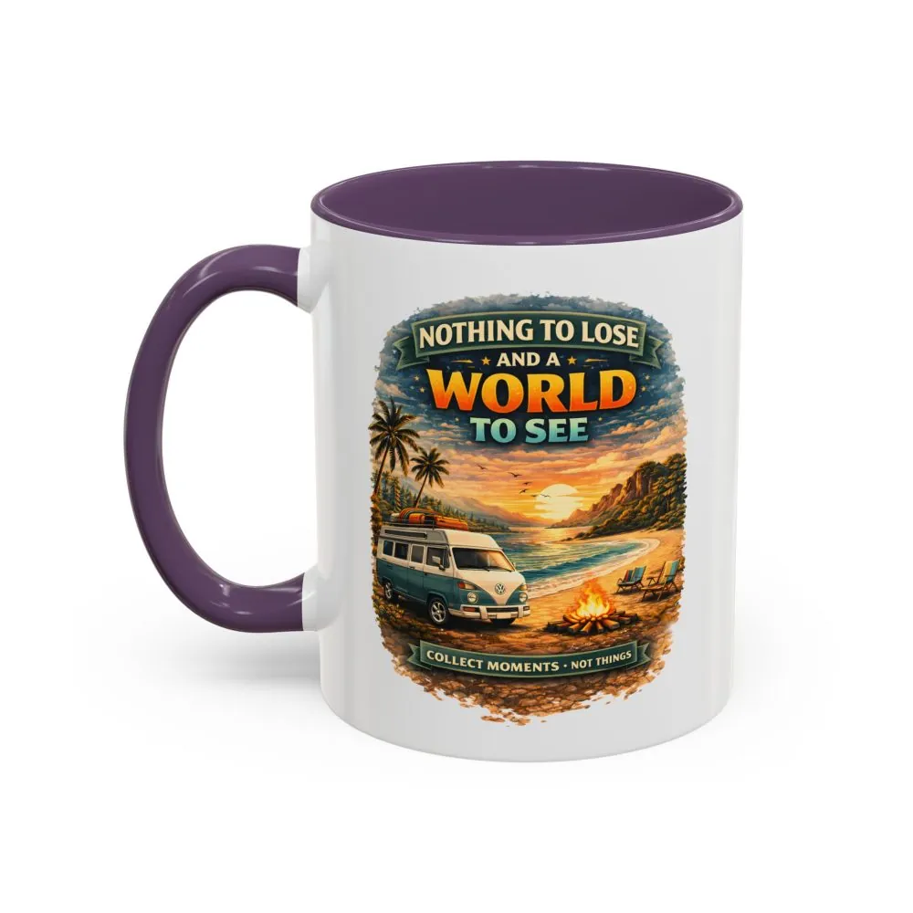 Accent Coffee Mug (11, 15oz) — "Nothing To Lose" Design Scenic-Line