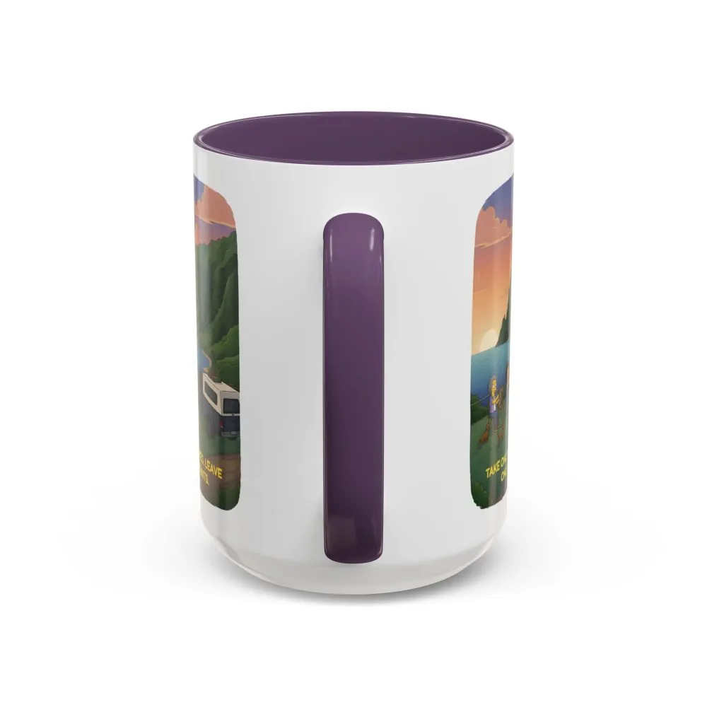 11384620689649529519_2048.jpeg Accent Coffee Mug (11, 15oz) — "Take Only Memories-Leave Only Footprints" Design Sitcom-Line