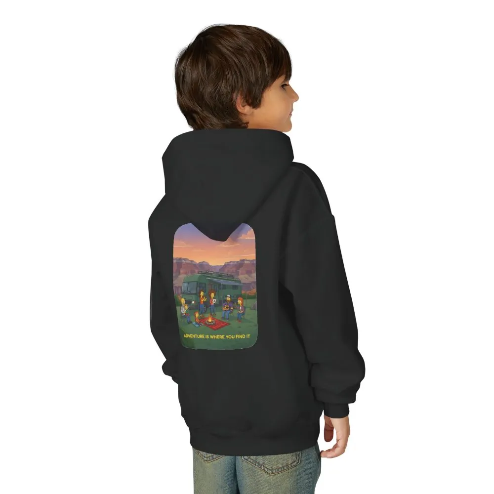11408398822769302271_2048.jpeg Youth Hoodie(Gildan) – "Adventure Is Where You Find It" (Design Sitcom-Line)