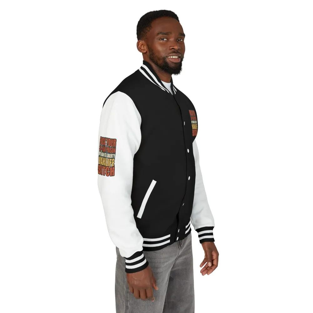 11410514999428161896_2048.jpeg Unisex Heavyweight Letterman Jacket — "Fuck Your 30 Year" Design F**K-Line