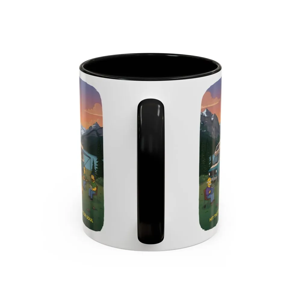 11430089828247387590_2048.jpeg Accent Coffee Mug (11, 15oz) — "Hit The Road-Find Your Soul" Design Sitcom-Line