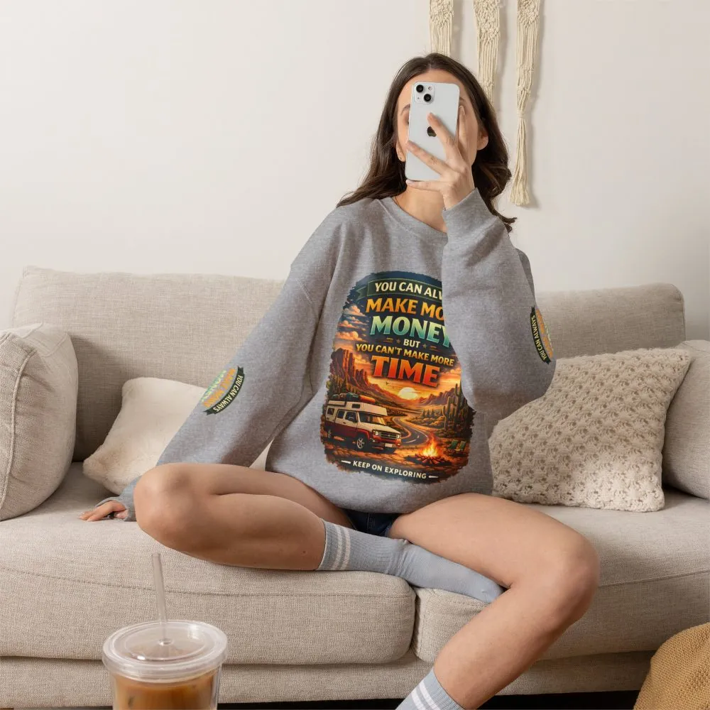 11436148772383804083_2048.jpeg Unisex Heavy Blend™ Crewneck Sweatshirt — "You Can Always Make More Money" Design Scenic-Line