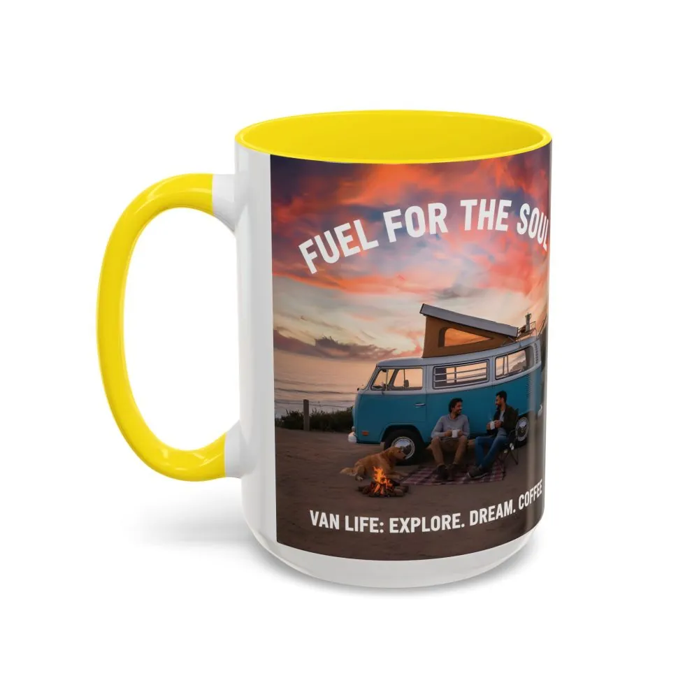Accent Coffee Mug (11, 15oz) — "Fuel for the Soul"
