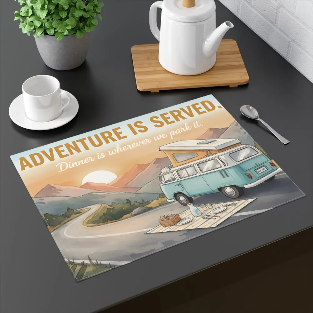 Vanlife Placemat — Camper Van Picnic Dinner Mat