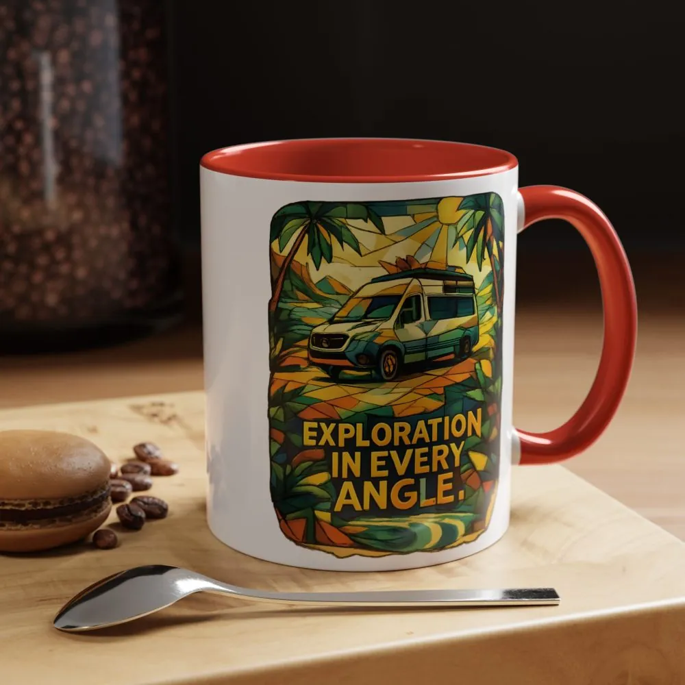 1150848635053155348_2048.jpeg Accent Coffee Mug (11, 15oz) — "Exploration In Every Angle" Design Cubic-Line