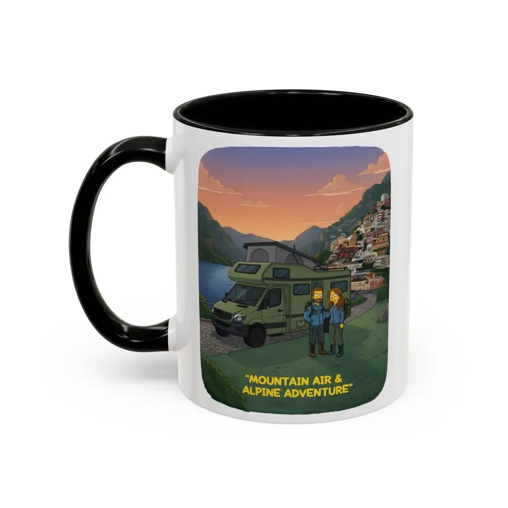 11517553329132439543_2048.jpeg Accent Coffee Mug (11, 15oz) — "Mountain Air And Alpine Adventure"" Design Sitcom-Line