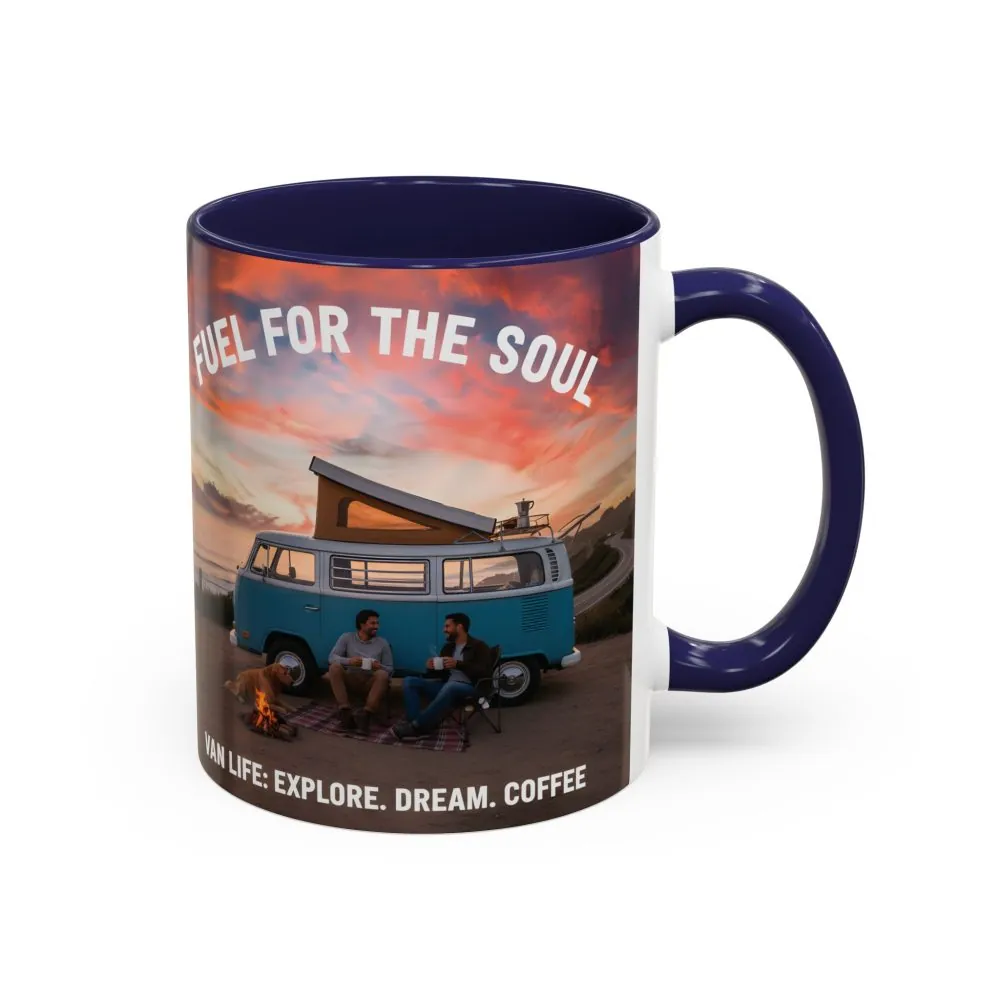 Accent Coffee Mug (11, 15oz) — "Fuel for the Soul"