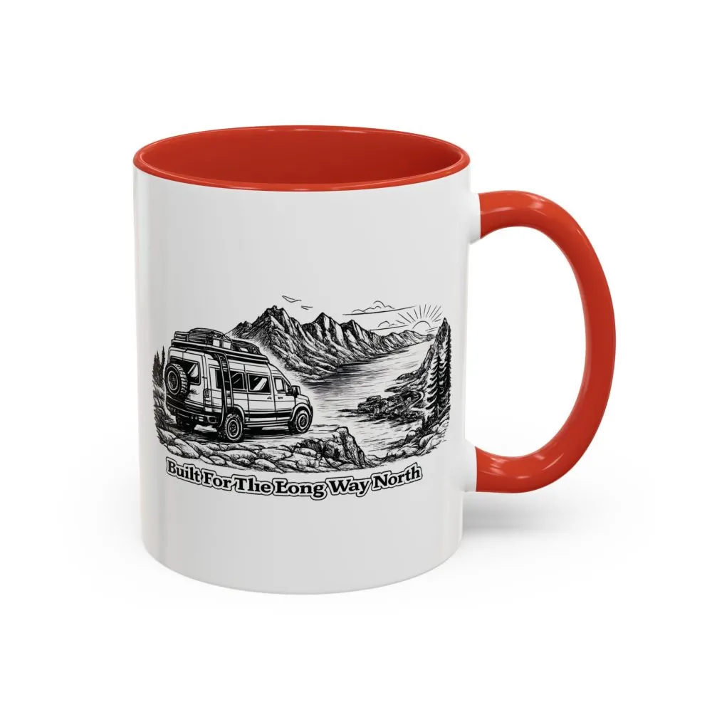11532987286927317953_2048.jpeg Accent Coffee Mug (11, 15oz) — "Built For The Long Way North" Design Minimal-Line