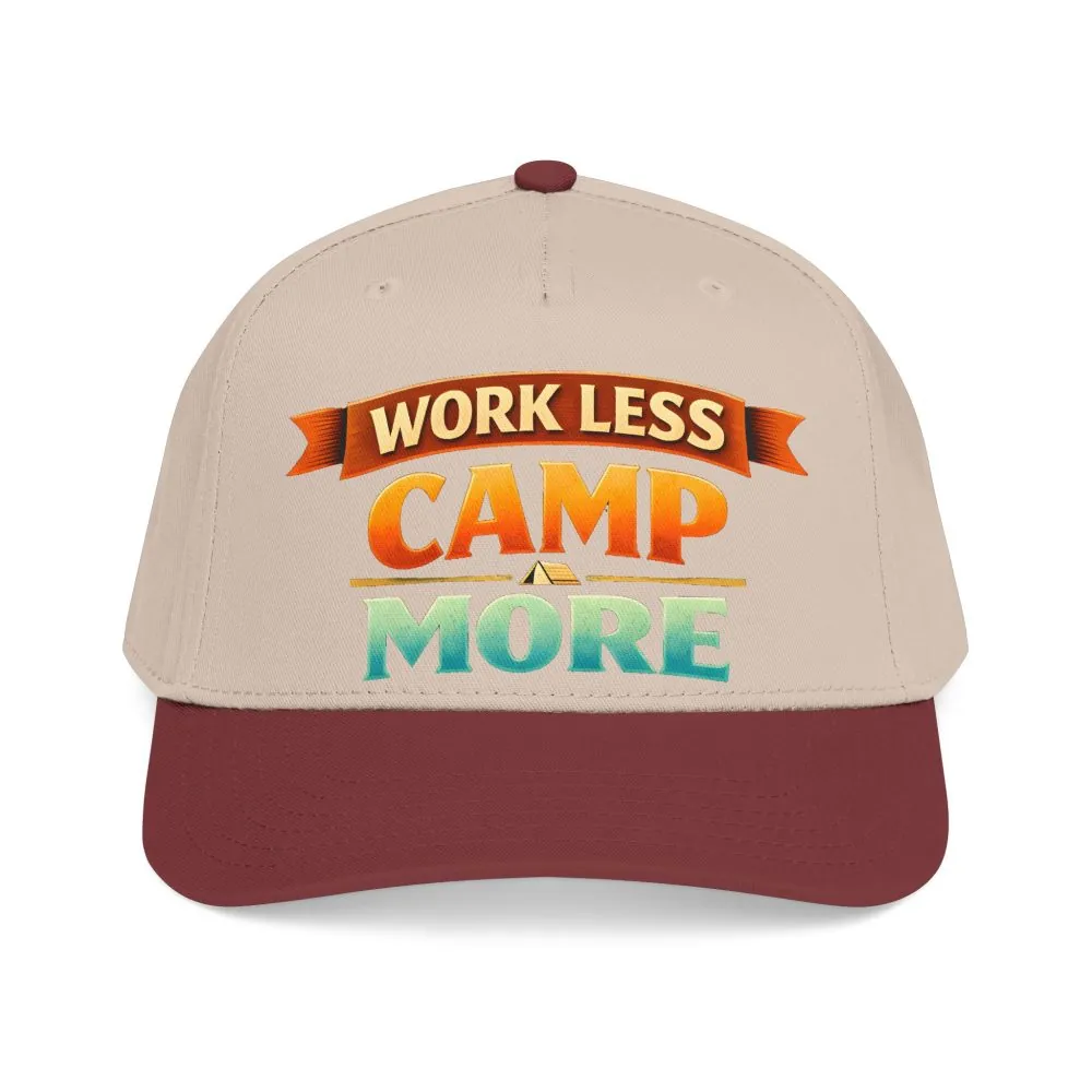 11541926321525105244_2048.jpeg Baseball Cap - "Work Less-Camp More" Design Scenic-Line