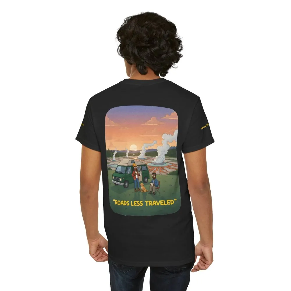 11545098898636312367_2048.jpeg Unisex Heavy Cotton Tee — "Roads Less Traveled" Design Sitcom-Line
