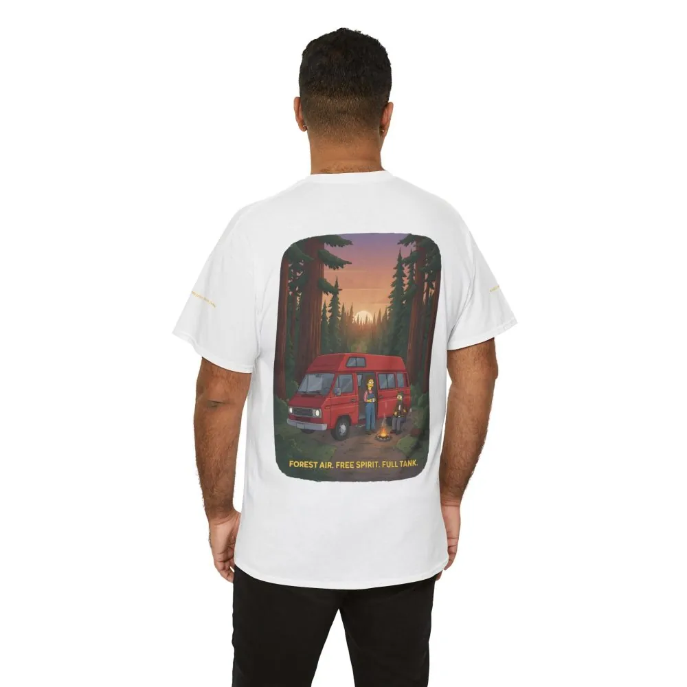 11551439053357999756_2048.jpeg Unisex Heavy Cotton Tee — "Forest Air Free Spirit Full Tank" Design Sitcom-Line