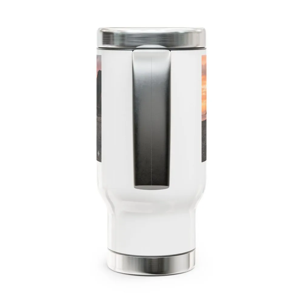 1156802377974230890_2048.jpeg Stainless Steel Travel Mug with Handle, 14oz — "My Other House Is a Campervan (And It’s Way Cooler)"