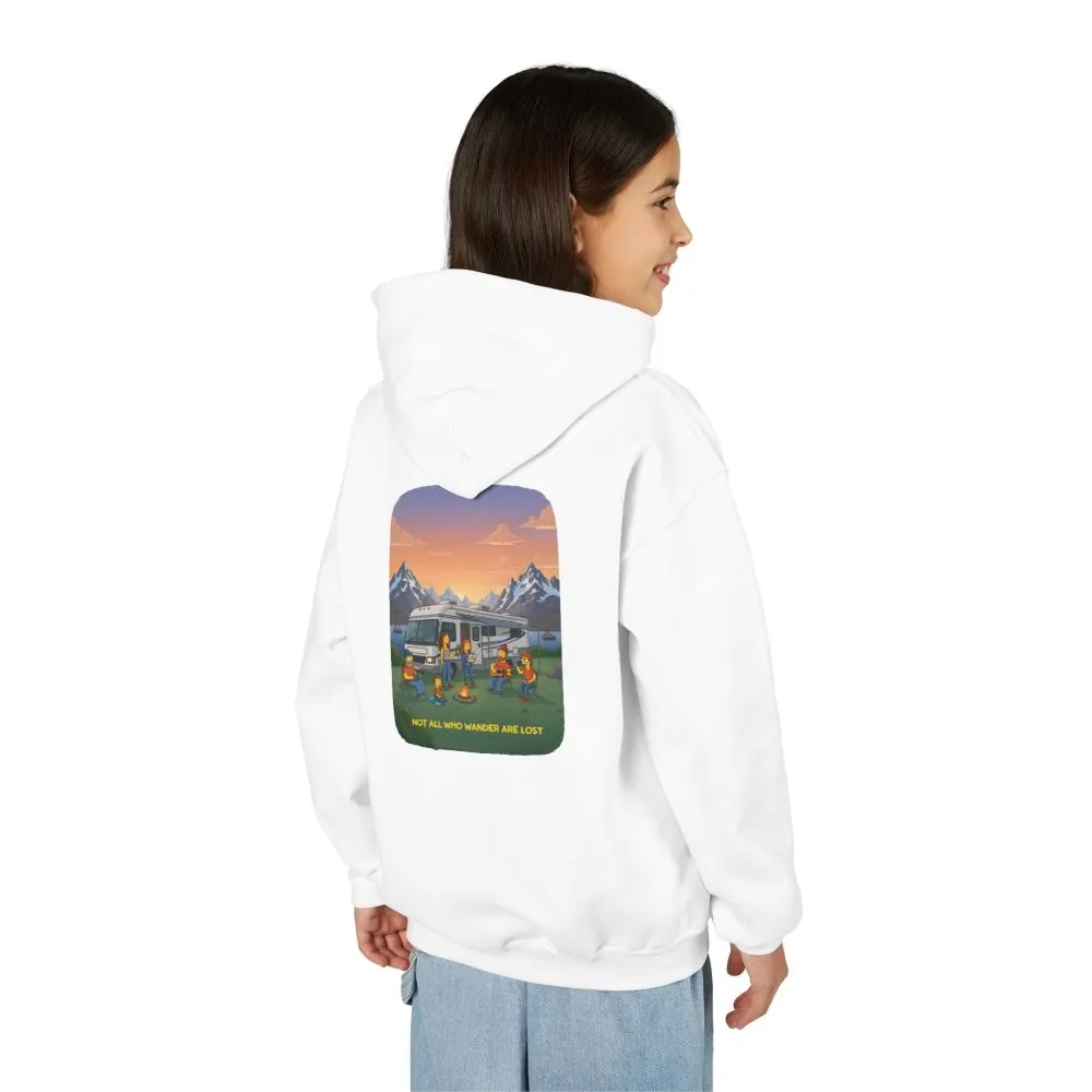 11605311754032050078_2048.jpeg Youth Hoodie(Gildan) – "Not All Who Wander Are Lost" (Design Sitcom-Line)