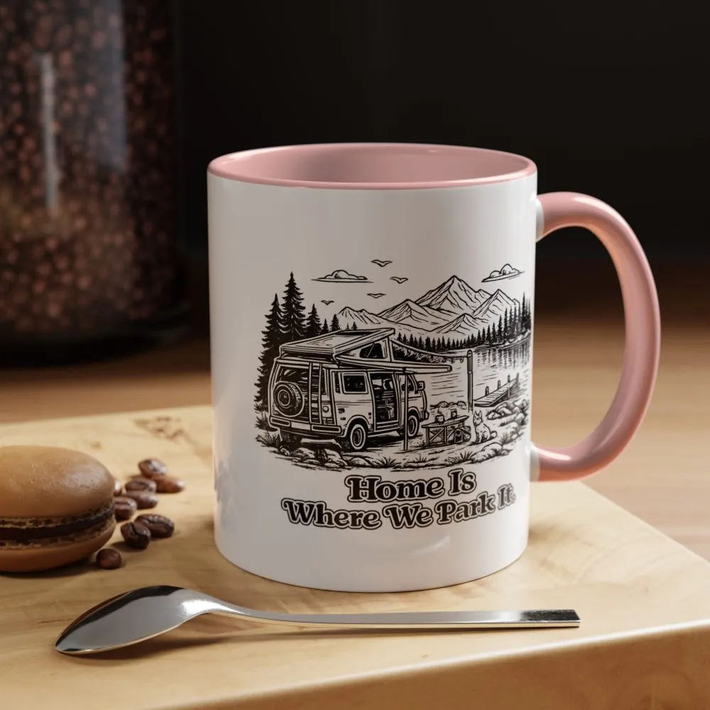 11612377405357784266_2048.jpeg Accent Coffee Mug (11, 15oz) — "Home Is Where You Park It" Design Minimal-Line