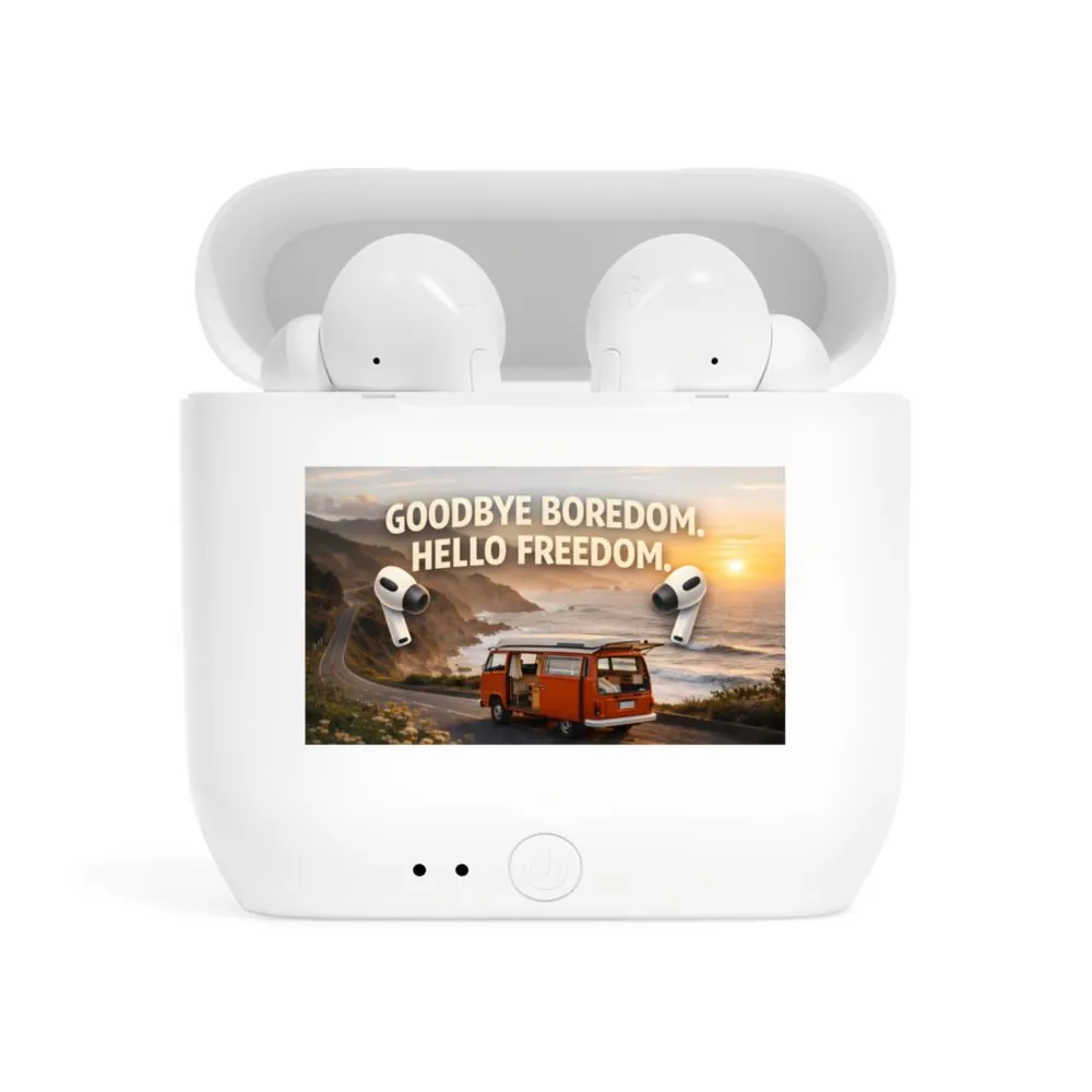 Essos Wireless Earbuds — "Goodbye Boredom, Hello Freedom" Travel Design