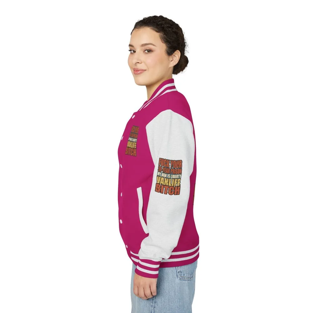 11676133234471723713_2048.jpeg Unisex Heavyweight Letterman Jacket — "Fuck Your 30 Year" Design F**K-Line
