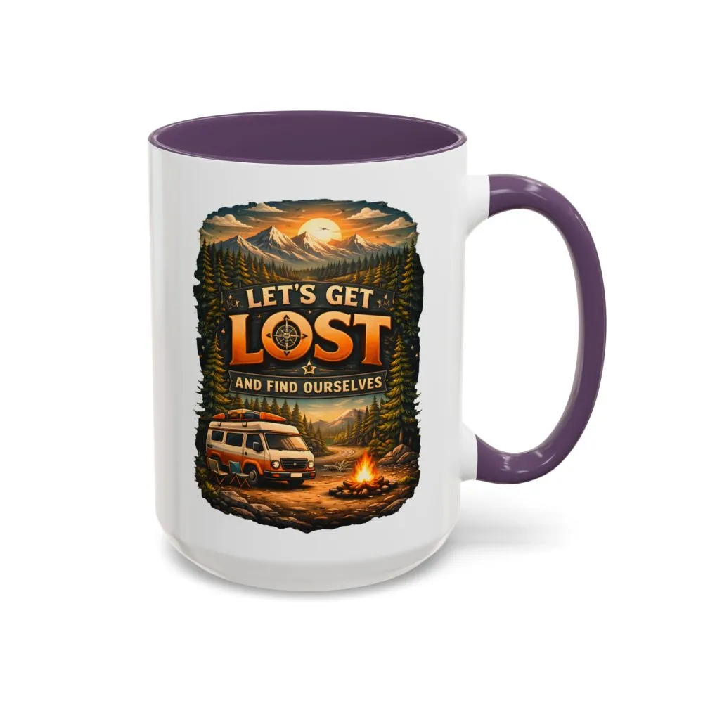 11707254622132644204_2048.jpeg Accent Coffee Mug (11, 15oz) — "Let´s Get Lost And Find Ourselfs" Design Scenic-Line