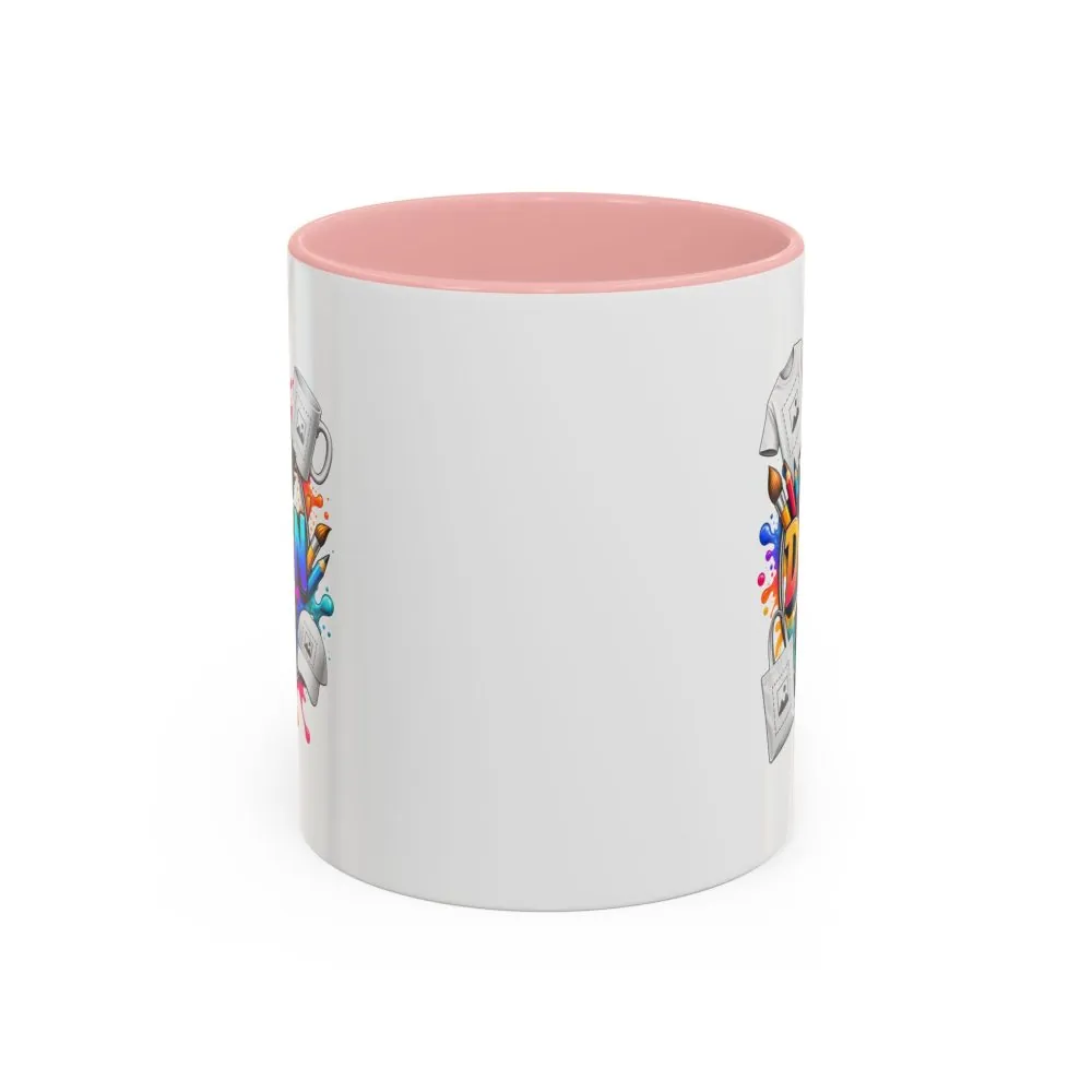 Accent Coffee Mug — Colorful 'Your Design Here' Artist Print (11/15 oz)