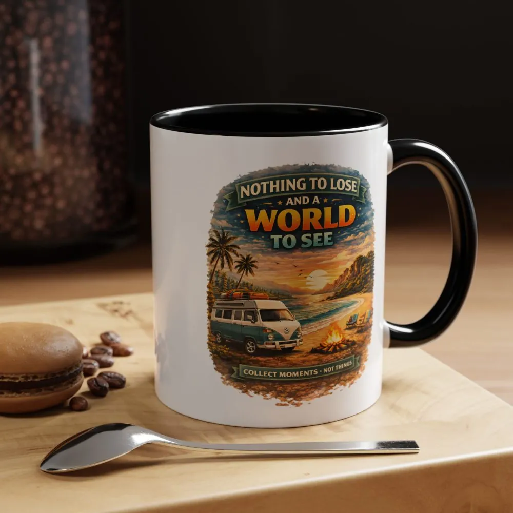 Accent Coffee Mug (11, 15oz) — "Nothing To Lose" Design Scenic-Line