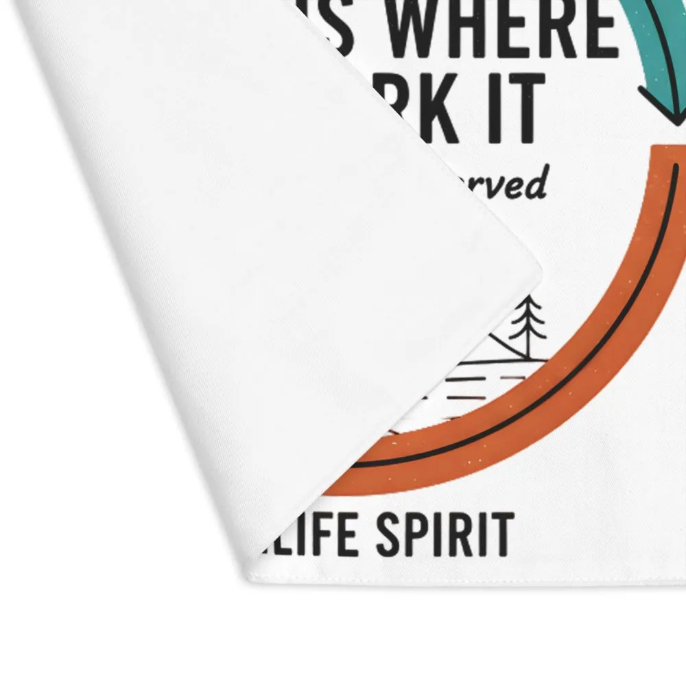 1178836428155322004_2048.jpeg Vanlife Placemat - "Home Is Where You Park It" Camping Dinner Placemat