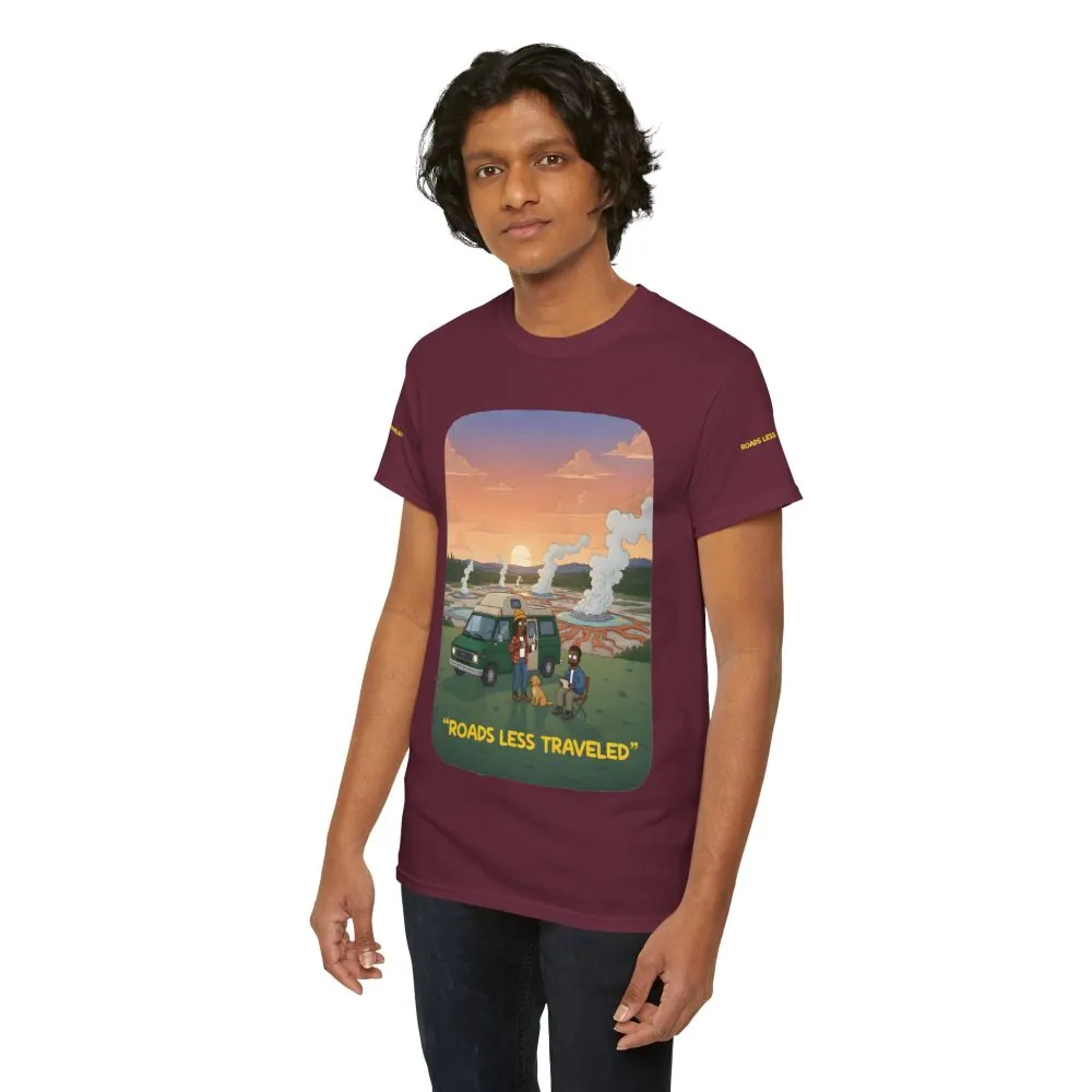 11793652569444482753_2048.jpeg Unisex Heavy Cotton Tee — "Roads Less Traveled" Design Sitcom-Line