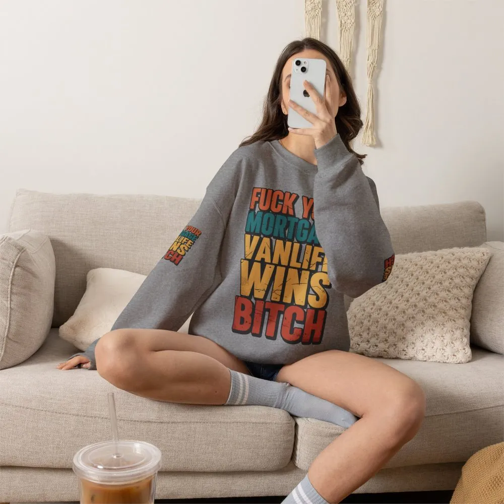 11802279925680177887_2048.jpeg Unisex Heavy Blend™ Crewneck Sweatshirt — "Fuck Your Mortgage" Design F**K-Line
