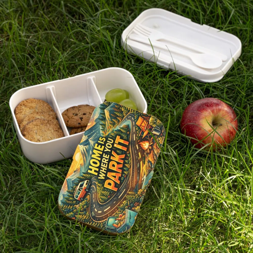 Adventure Camper Bento Box — "Home Is Where You Park It" Camping Bento Box