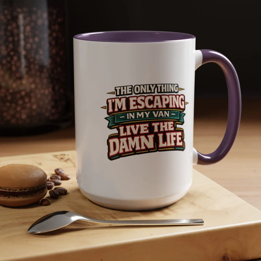 11867169876879000241_2048.jpeg Accent Coffee Mug (11, 15oz) — "The Only Thing I´m Escaping" Design F**K-Line