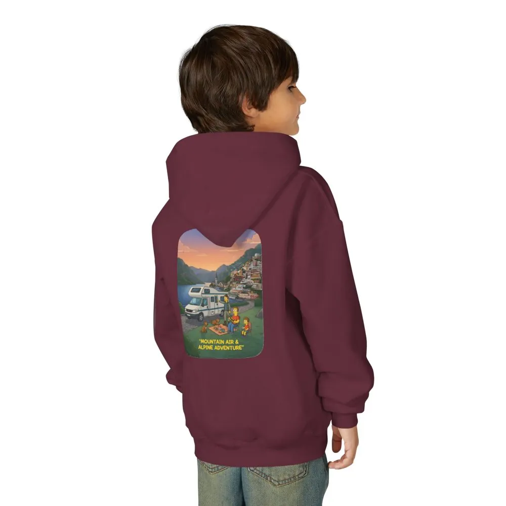 11869317072493370280_2048.jpeg Youth Hoodie(Gildan) – "Mountain Air-Alpine Adventure" (Design Sitcom-Line)