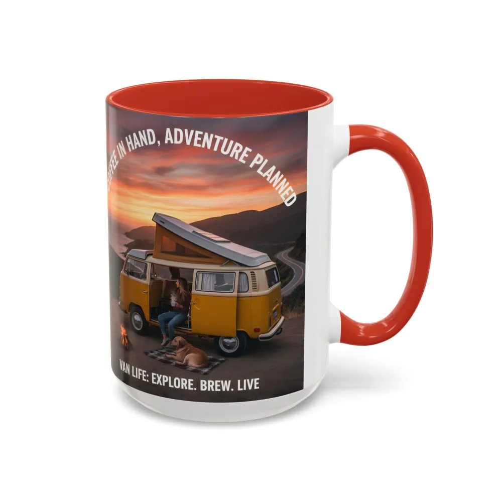 11878171116249038073_2048.jpeg Accent Coffee Mug (11, 15oz) - "Coffee in Hand, Adventure Planned"