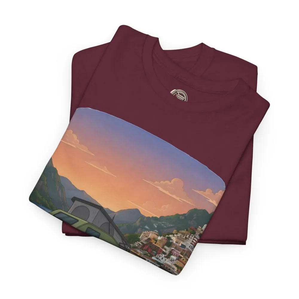 11882997242760502551_2048.jpeg Unisex Heavy Cotton Tee — "Mountain Air And Alpine Adventure" Design Sitcom-Line