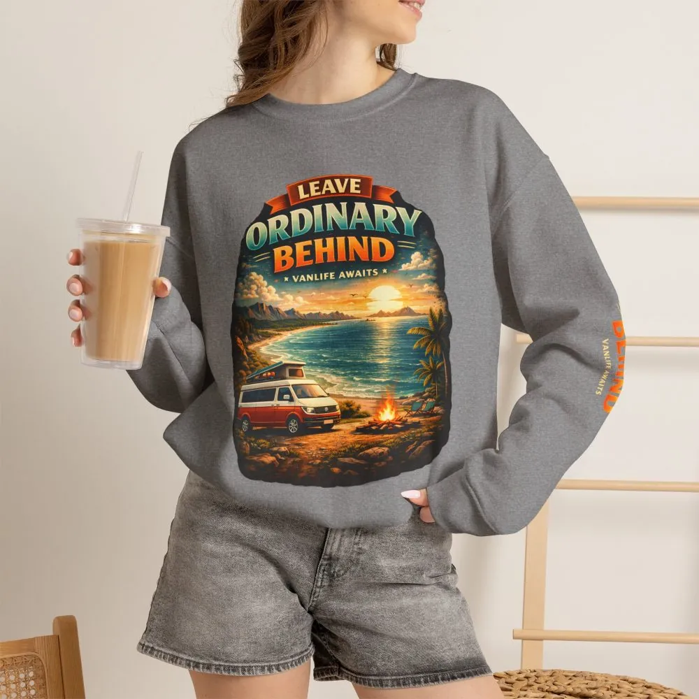 11909917979739304994_2048.jpeg Unisex Heavy Blend™ Crewneck Sweatshirt — "Leave Ordinary Behind" Design Scenic-Line