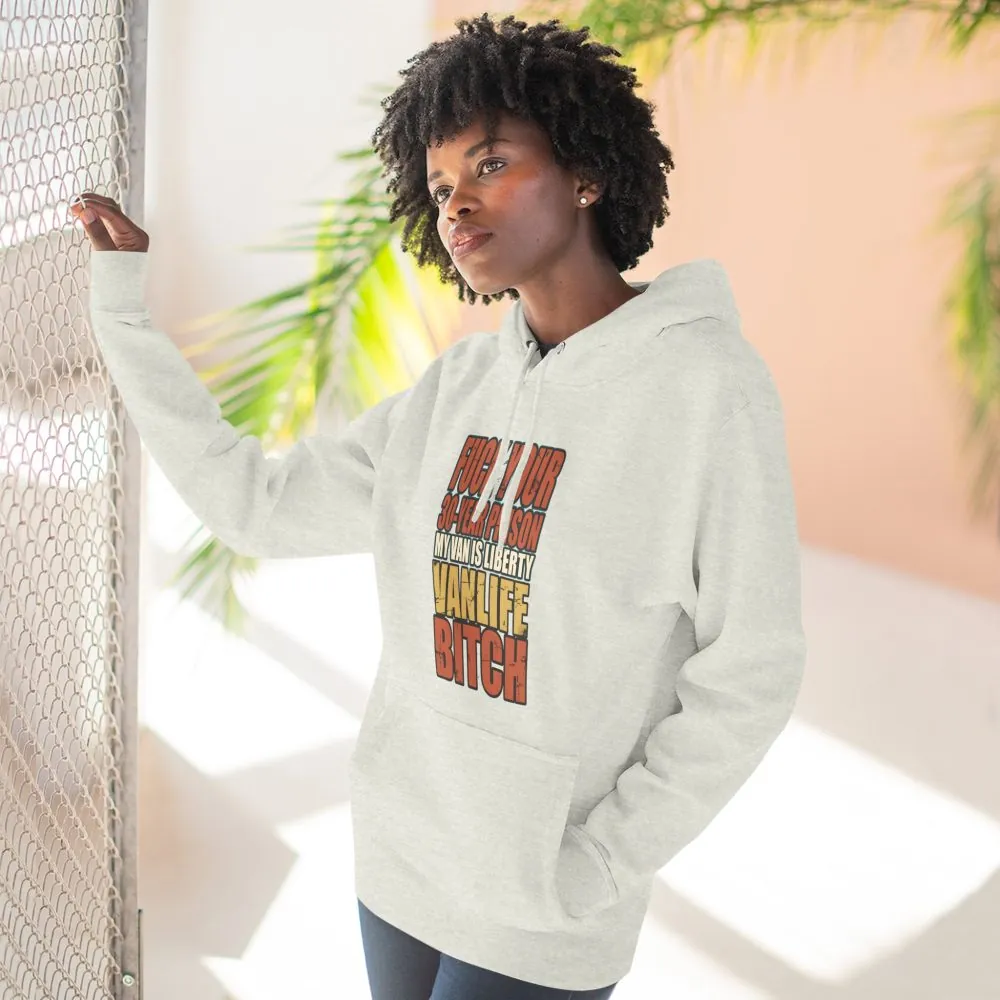 Three-Panel Fleece Hoodie - "Fuck Your 30 Year" Design F**K-Line
