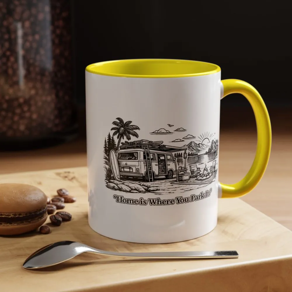 11918852713045390851_2048.jpeg Accent Coffee Mug (11, 15oz) — "Home Is Where You Park It" Design Minimal-Line