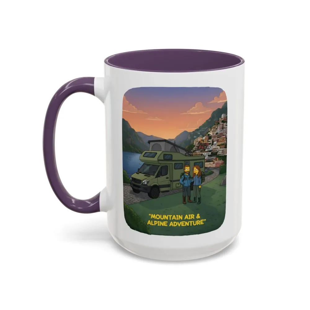 11924350800282958449_2048.jpeg Accent Coffee Mug (11, 15oz) — "Mountain Air And Alpine Adventure"" Design Sitcom-Line
